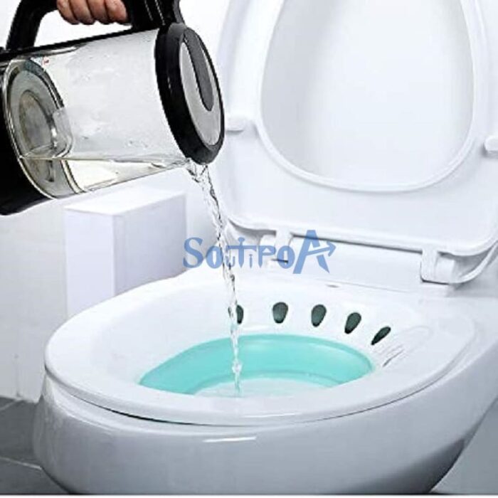 bacia de banho de assento higienico portatil para vaso sanitario reutilizavel medicinal sitzbath soutipoa