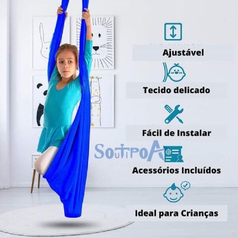 Balanço Sensorial Rede Yoga Terapêutico Ninho Interno e Externo para  Crianças e Adultos ZenSway - SouTipoA